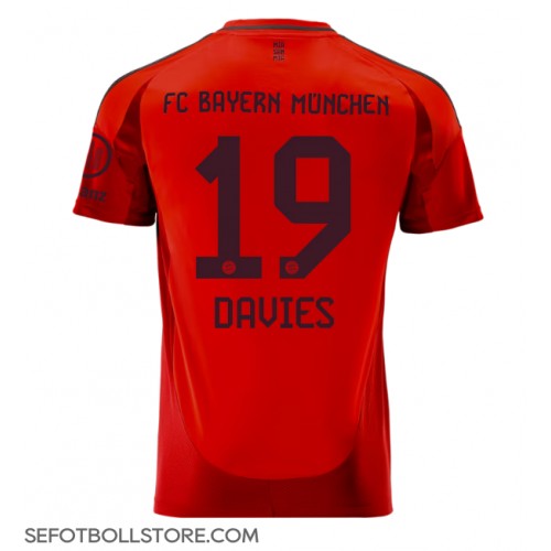 Bayern Munich Alphonso Davies #19 Replika Hemmatröja 2024-25 Kortärmad